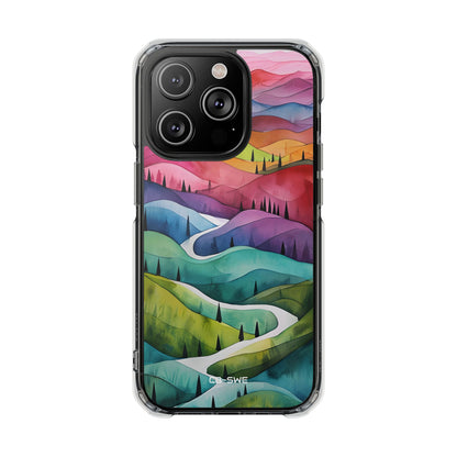 Whimsical Colorful Valleys iPhone Case - Impact