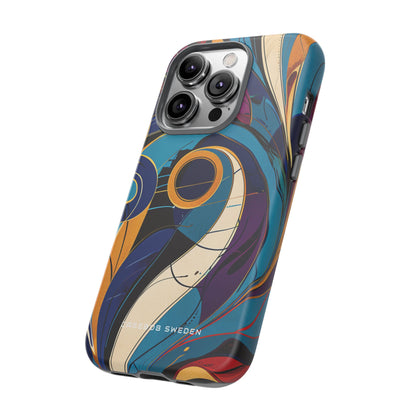 Vintage Vortex Harmony iPhone 14 - Tough Phone Case