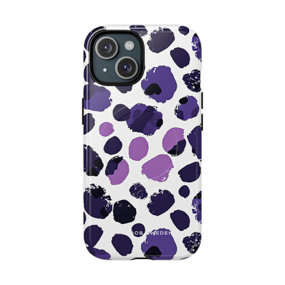 Purple Inkblots iPhone 15 | Tough+ Phone Case