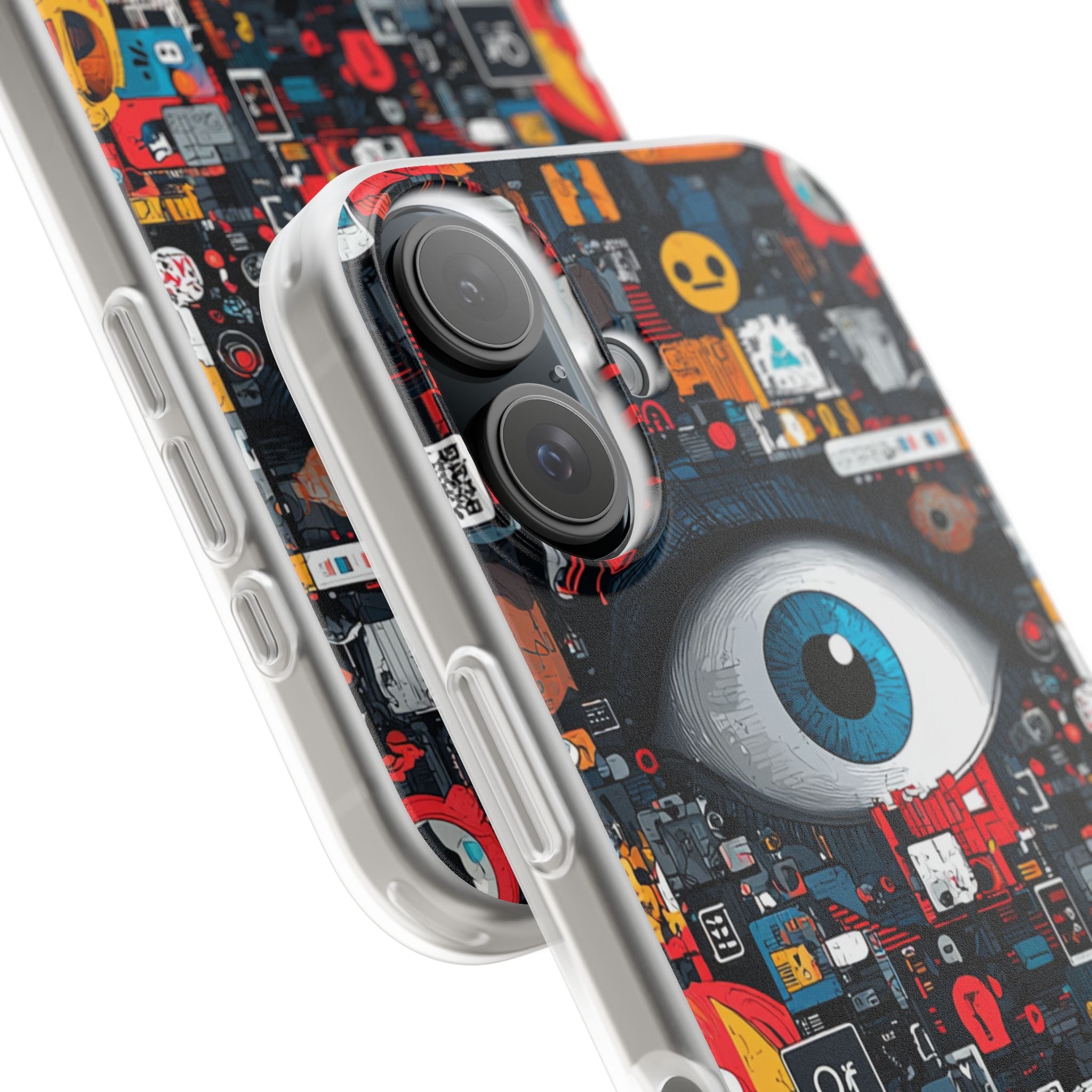 Digital Eye Blue iPhone 16 Case - Soft