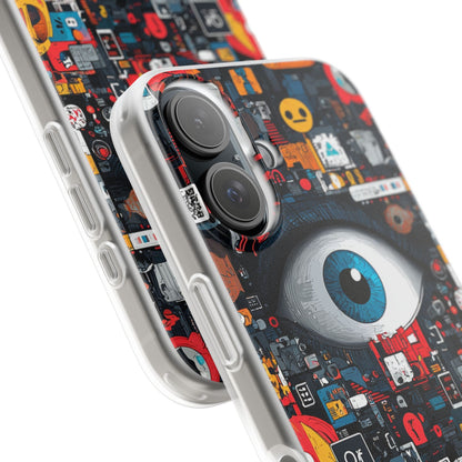 Digital Eye Blue iPhone 16 Case - Soft