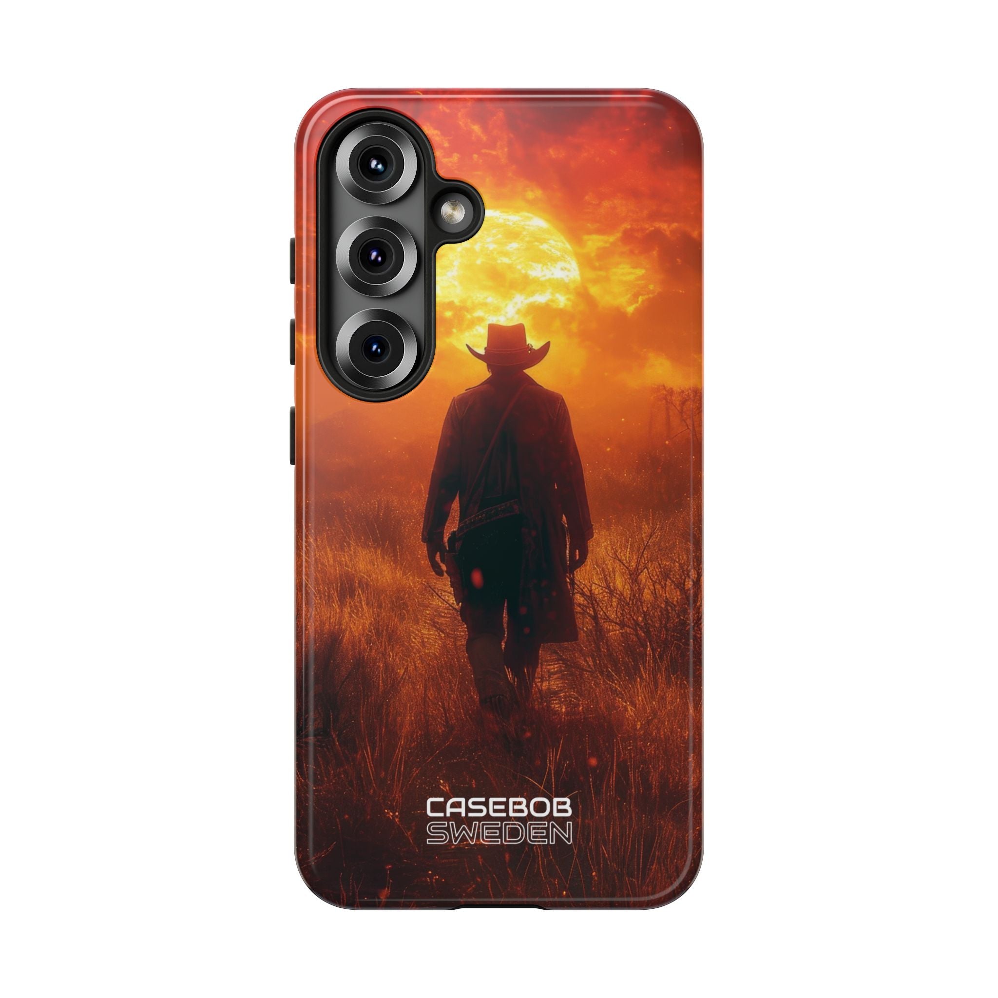 Vurige Zonsondergang Cowboy Samsung S25 - Tough