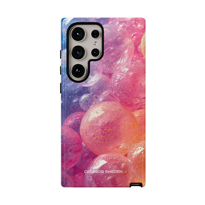 Pink Blue Glossy Spheres - Tough Samsung S24 Phone Case