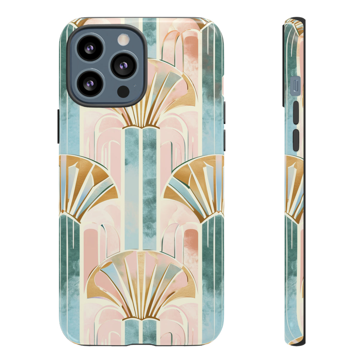 Art Deco Pastel Geometry - Protective Phone Case