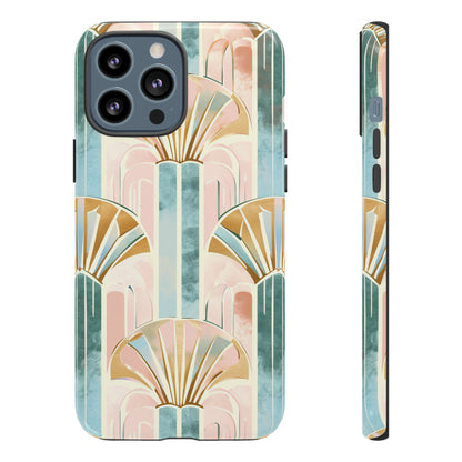 Art Deco Pastel Geometry - Protective Phone Case