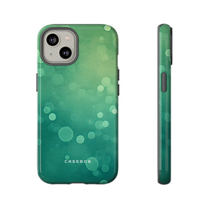 Green Dot Matrix - Protective Phone Case