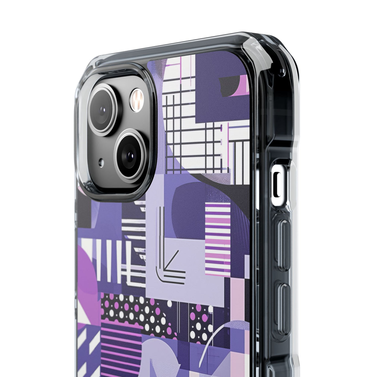 Ultra Violet Design | Handyhülle für iPhone (Clear Impact Case – magnetisch)