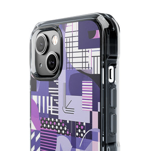 Ultra Violet Design | Handyhülle für iPhone (Clear Impact Case – magnetisch)