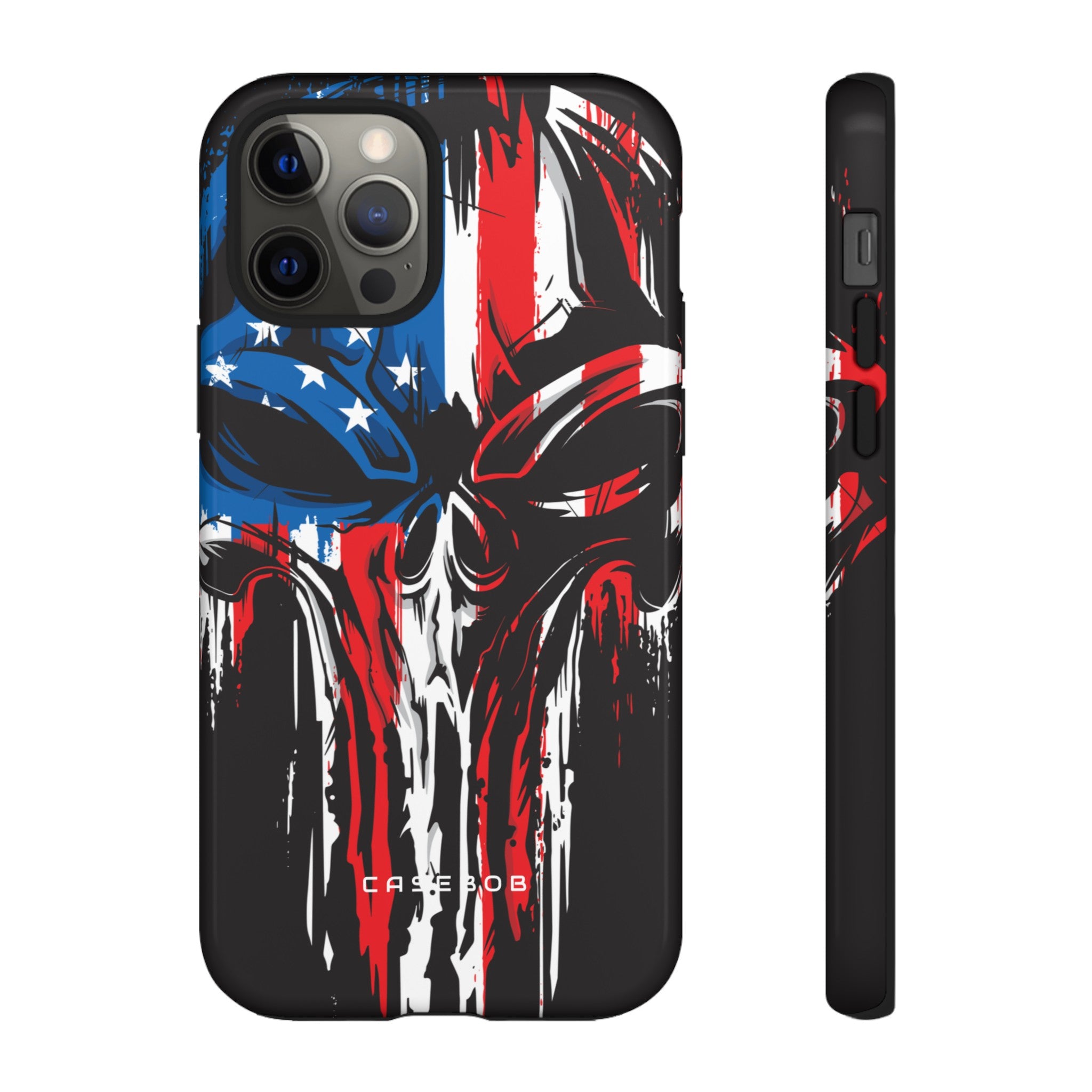 Military Grunge Skull Patriotic - Protective Phone Case