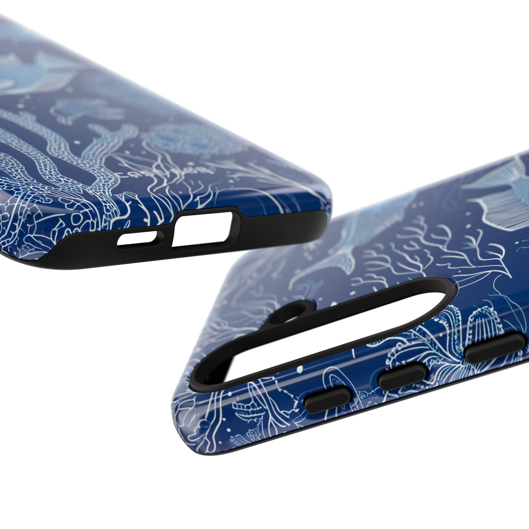 Navy Scale Reef Samsung S24 Plus Case - Tough