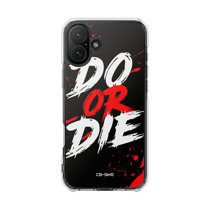 Intense Typography Contrast iPhone Case - Impact