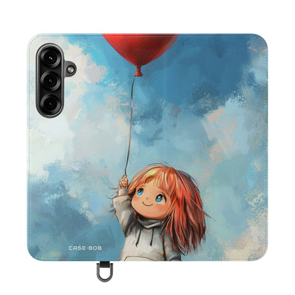 Heart Balloon Glow - Samsung S25+ Case - Wallet