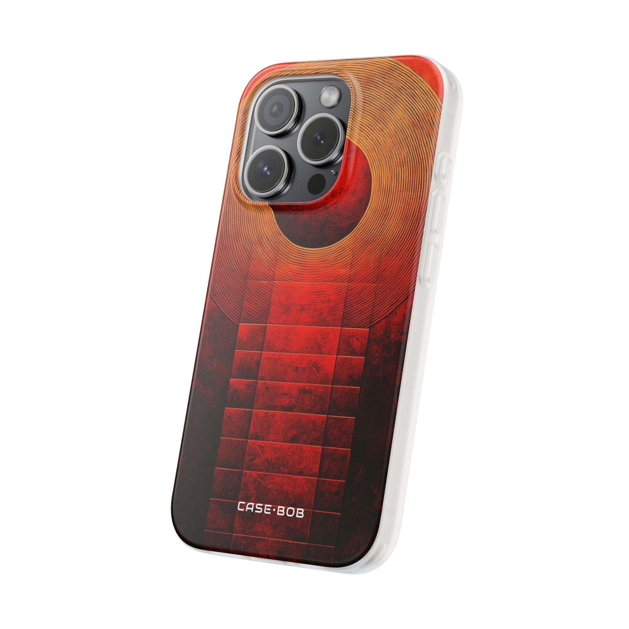 Crimson Orbit iPhone 15 Pro Case - Soft