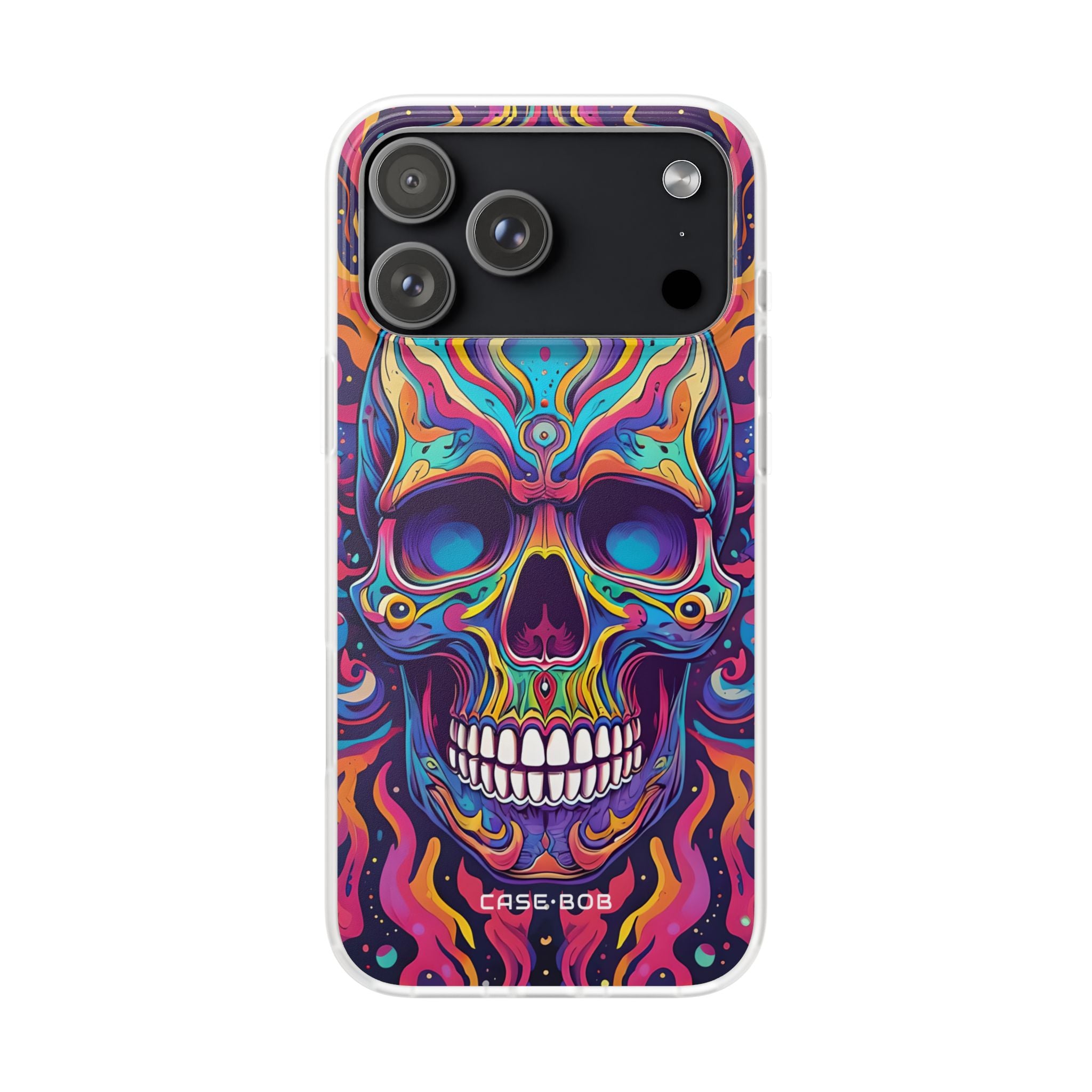 Flaming Skull iPhone 17 Pro MaxCase - Soft