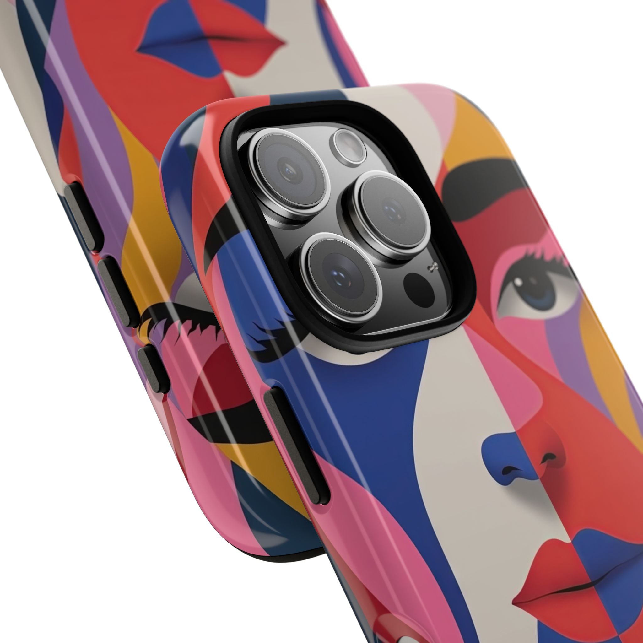 Color Swirls Embrace - iPhone Case