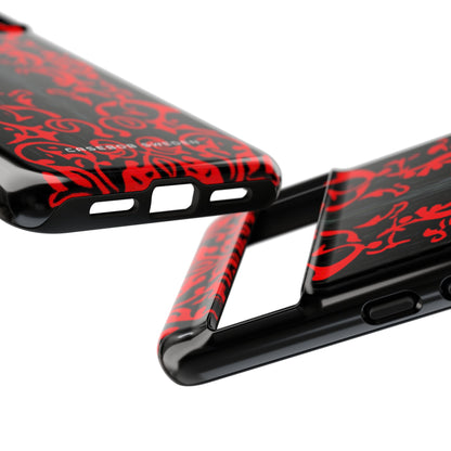 Gothic Crimson Symmetry Google Pixel 8 - Tough Phone Case