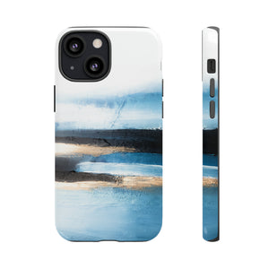 Oil Painting - Abstract Blue - Protective Phone Case