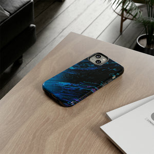 Cyber Stream: Digital Gradient - Protective Phone Case