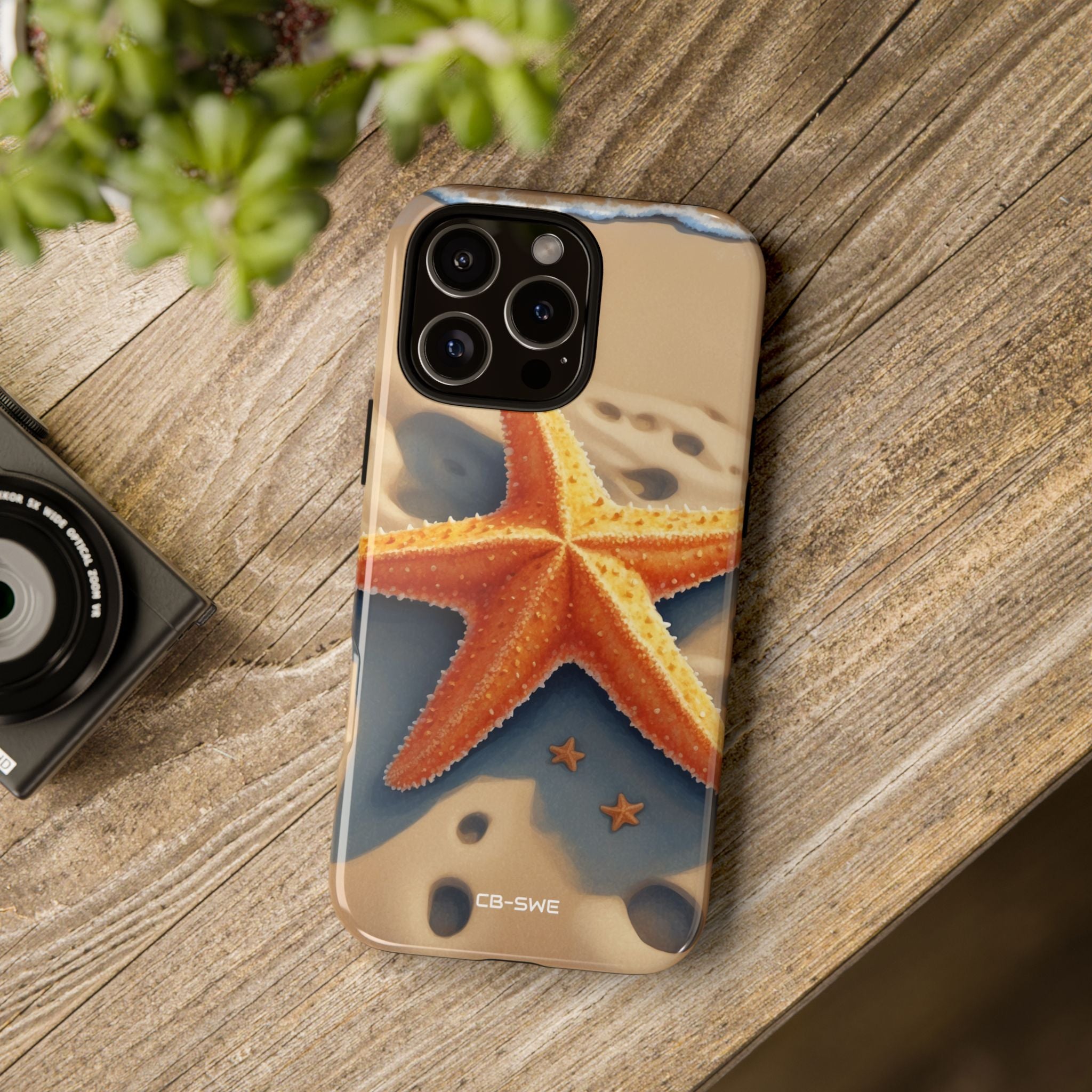 Starfish Rests On Sand - iPhone Case