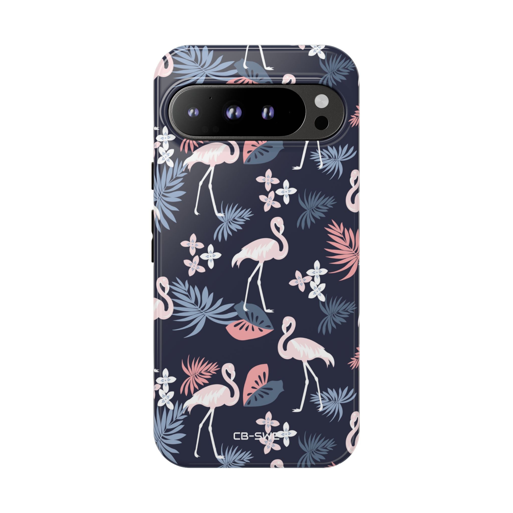 Flamingos Dance Playfully - Google Pixel Case