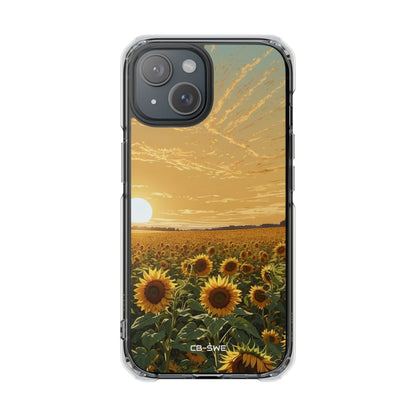 Sunflowers Embrace Sunset iPhone Case - Impact