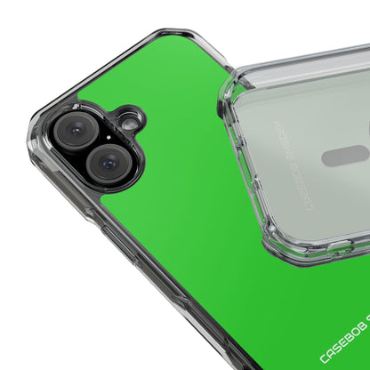 Lime Green - Clear Impact iPhone 16 Phone Case