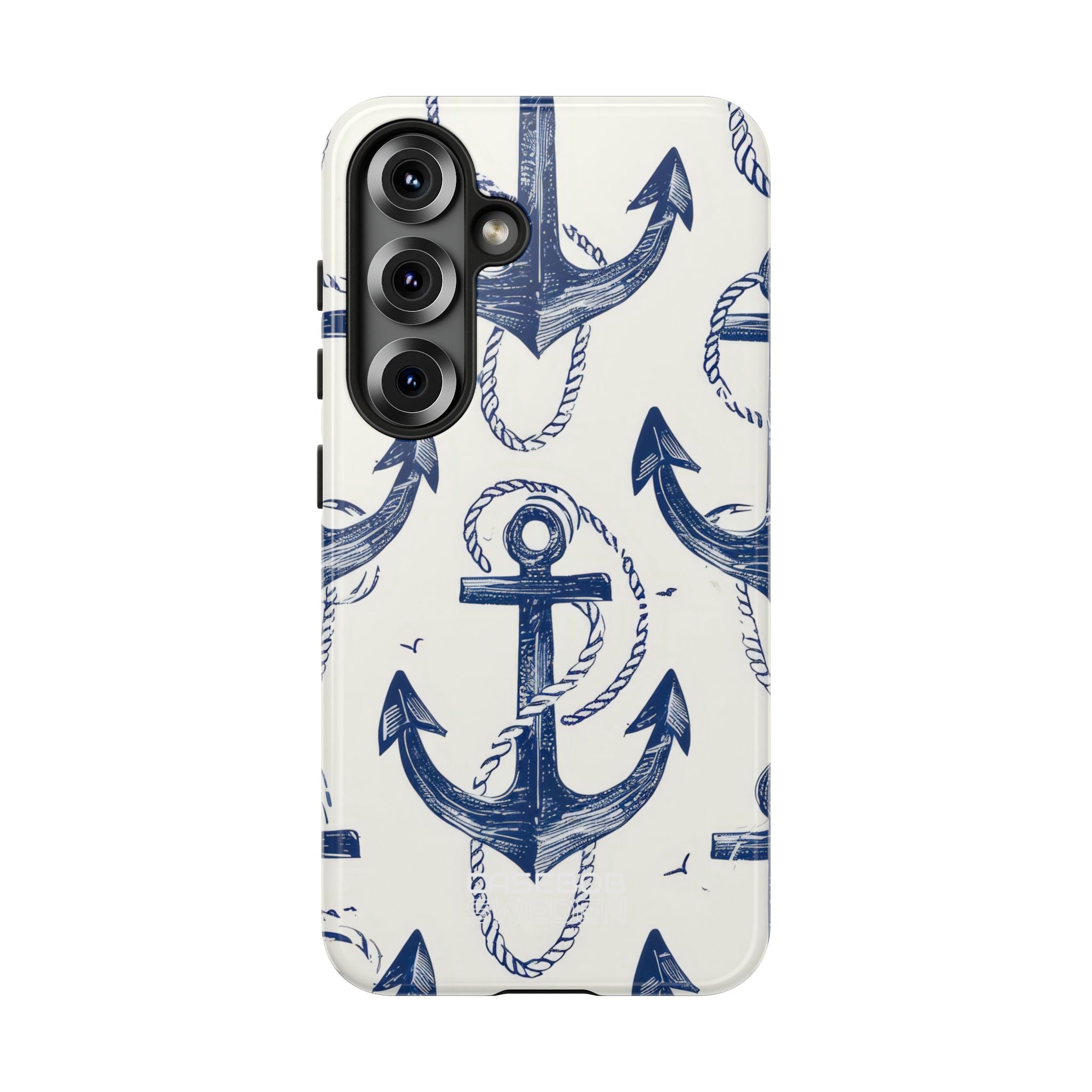 Navy Anchor Tapestry Samsung S25 - Tough