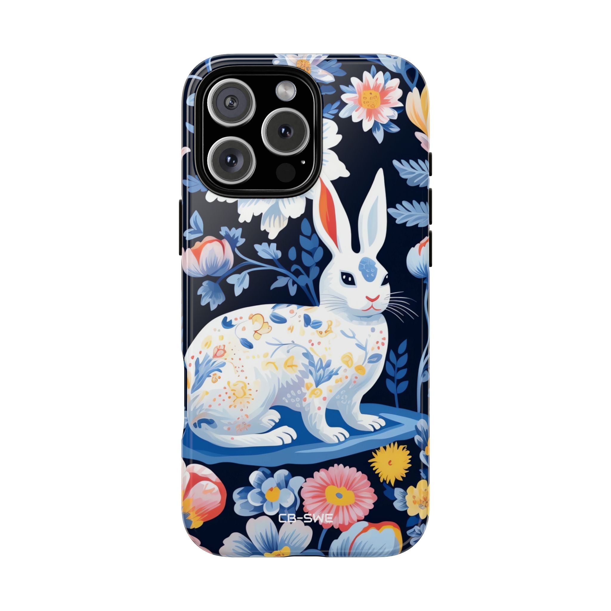 Floral Rabbit Dances - iPhone Case