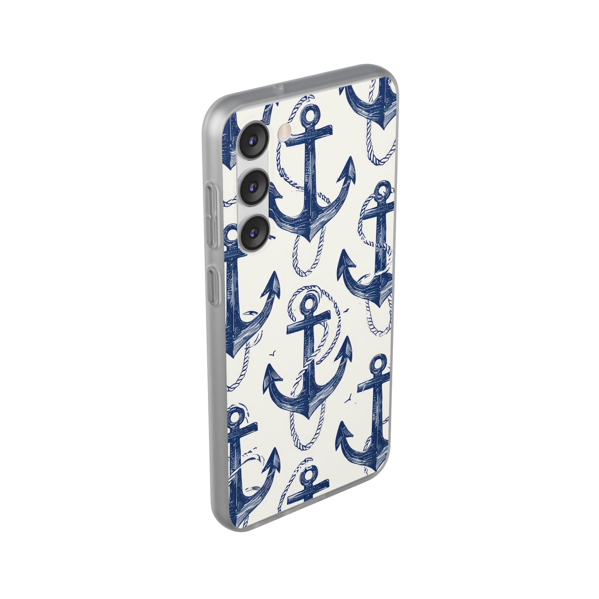 Navy Anchor Loop Samsung S23 Plus Case - Soft