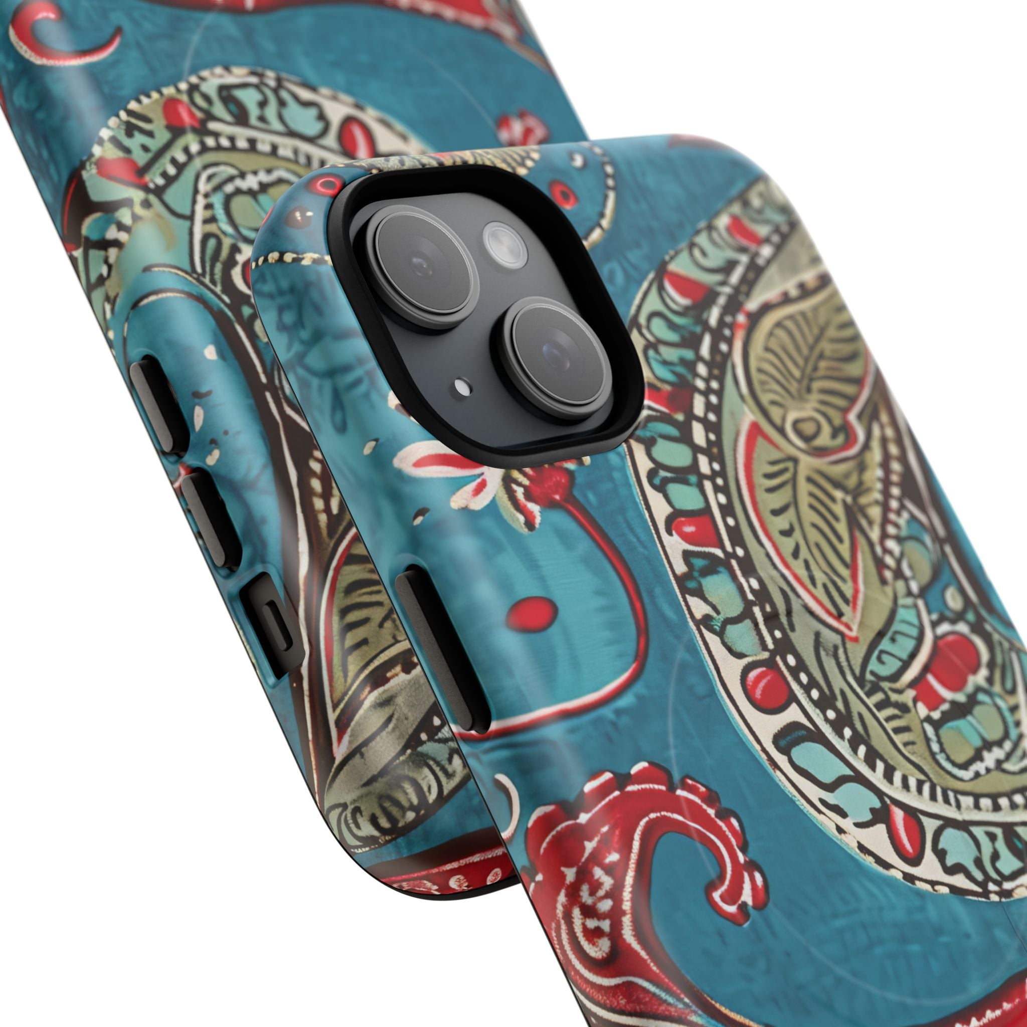 Vintage Paisley Elegance iPhone 15 | Tough+ Phone Case