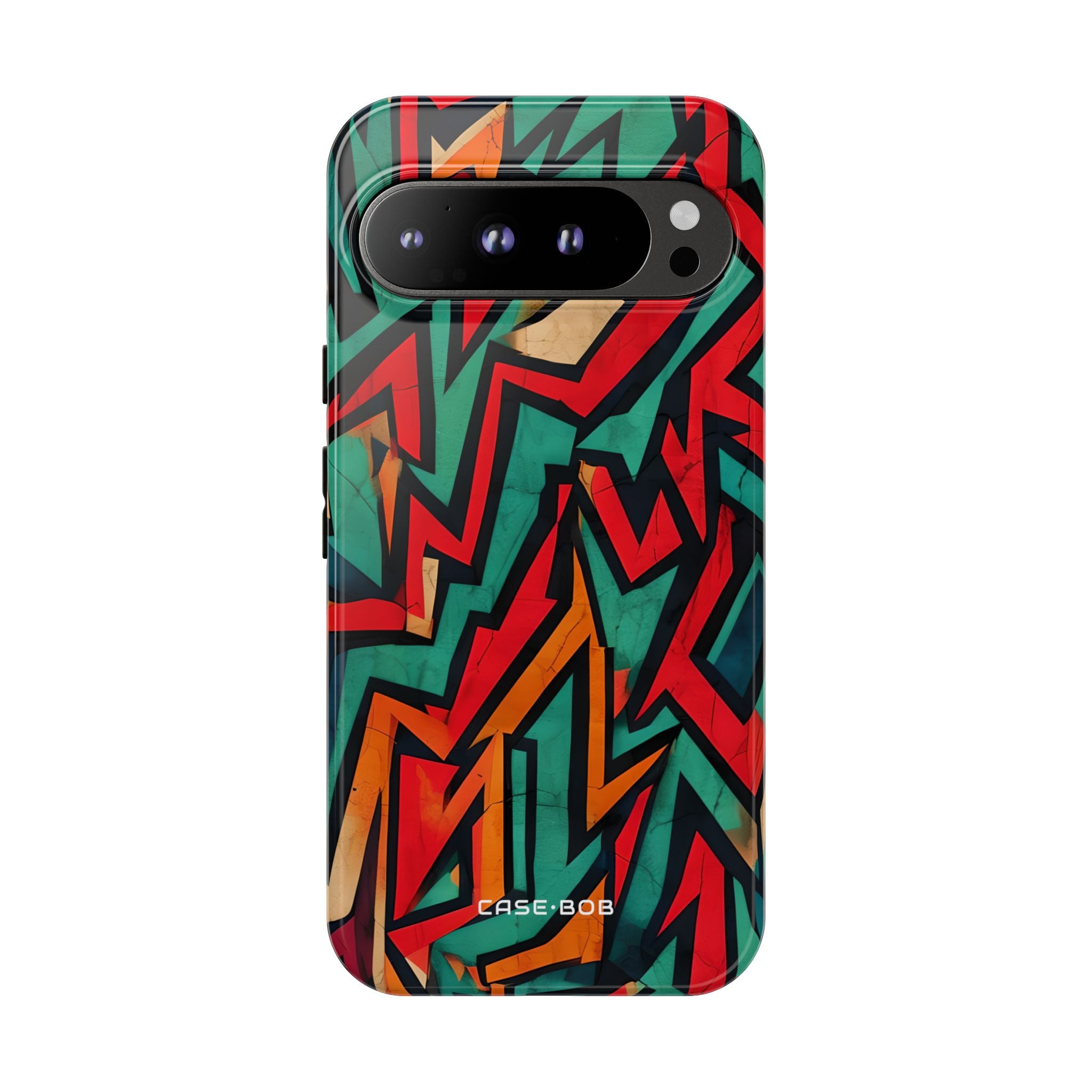 Crimson Zigzag Google Pixel 9 Pro XL Case - Tough