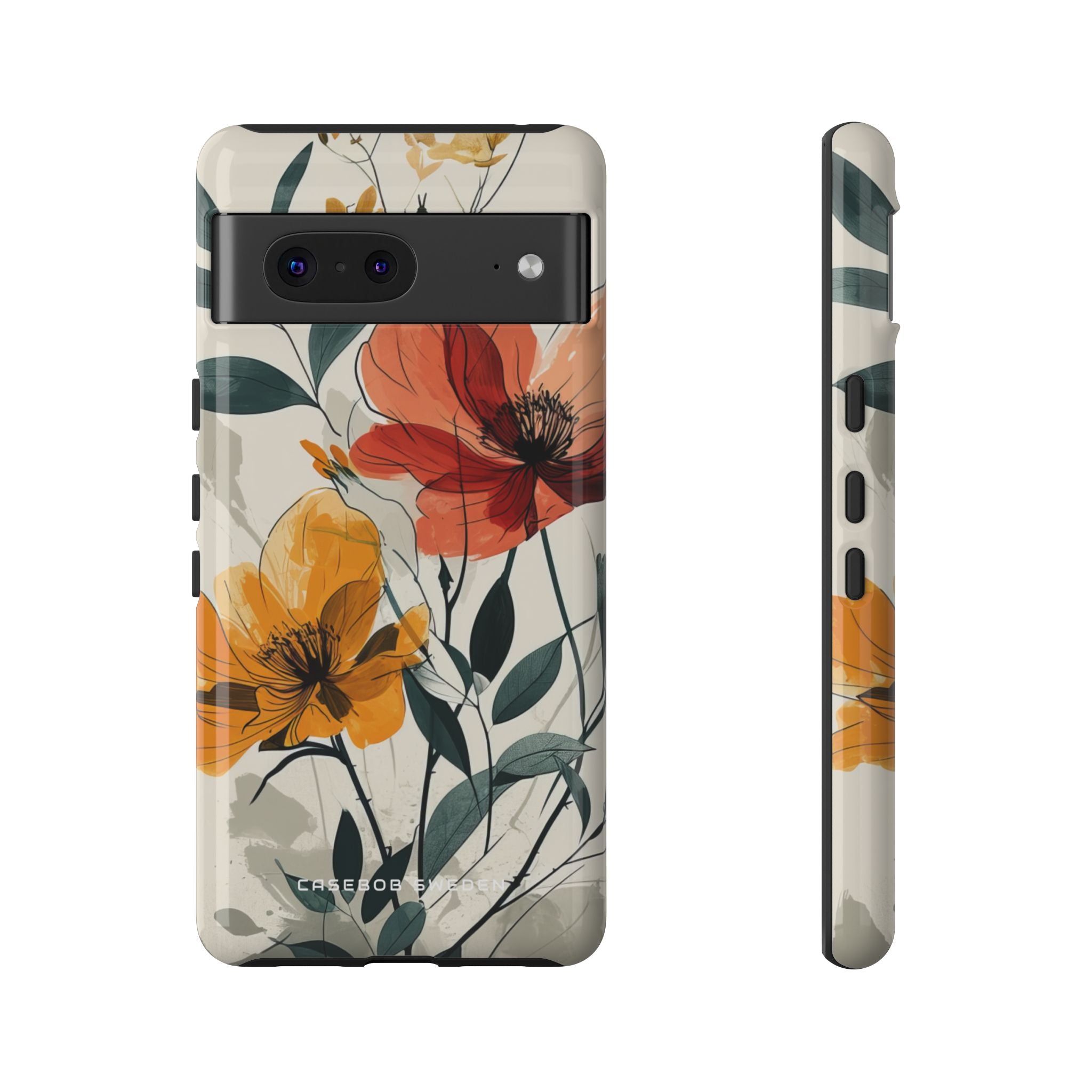 Elegant Floral Harmony Google Pixel 7 - Tough Phone Case