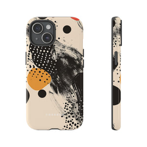 Black Dot Elegance - Protective Phone Case