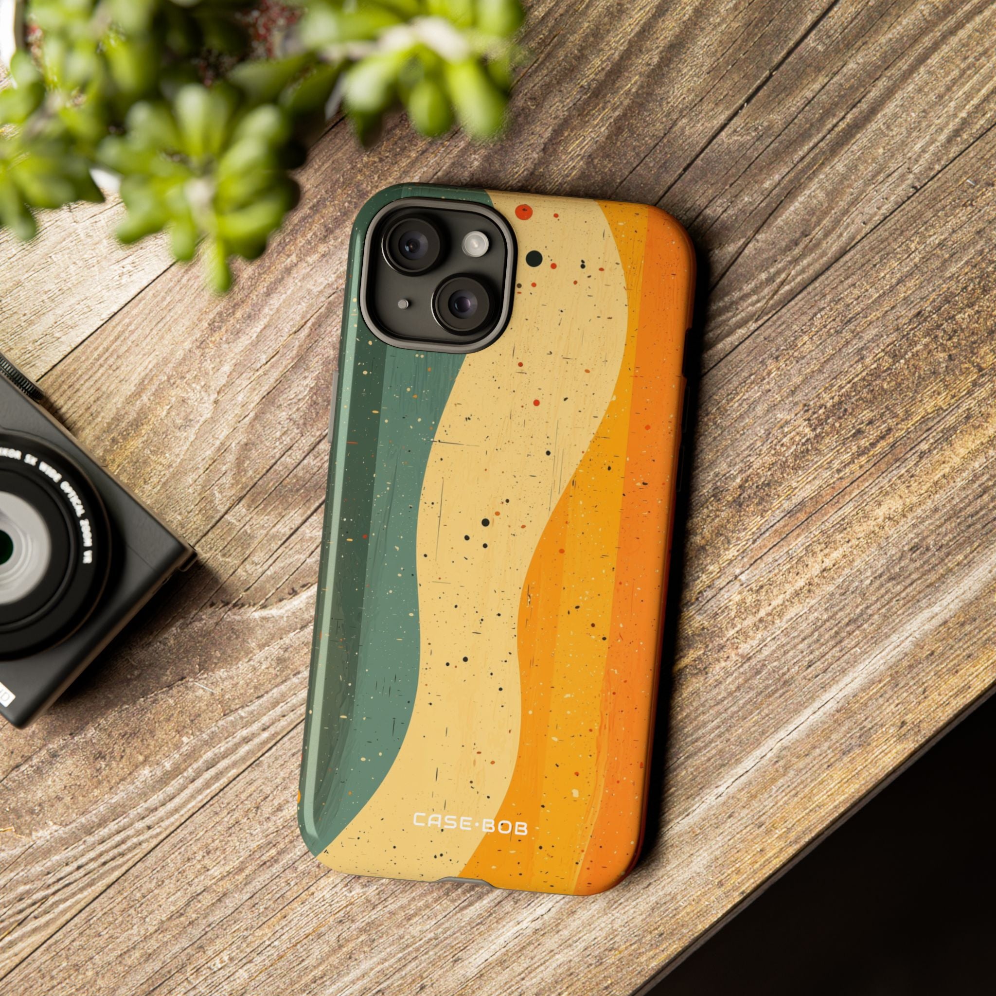 Wavy Forest Veil iPhone 15 Plus Case - Tough