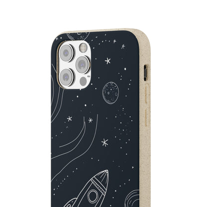 Cosmic Doodle Adventure | Biodegradable Phone Case