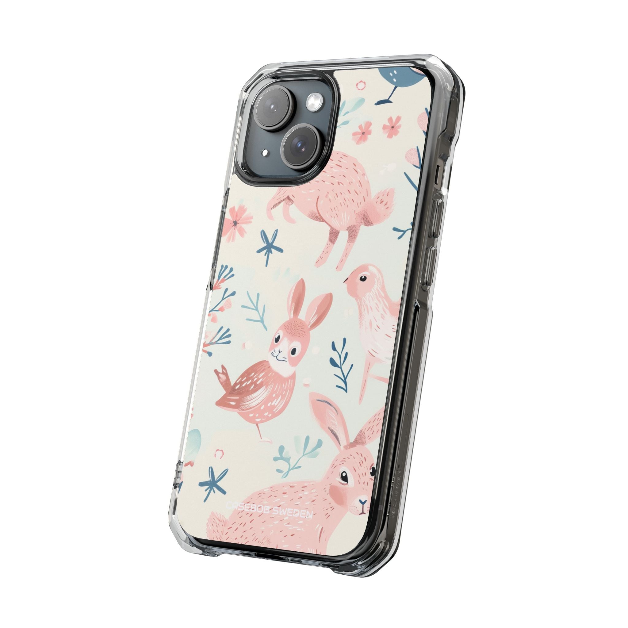 Pastel Whimsical Nature - Clear Impact iPhone 15 Phone Case