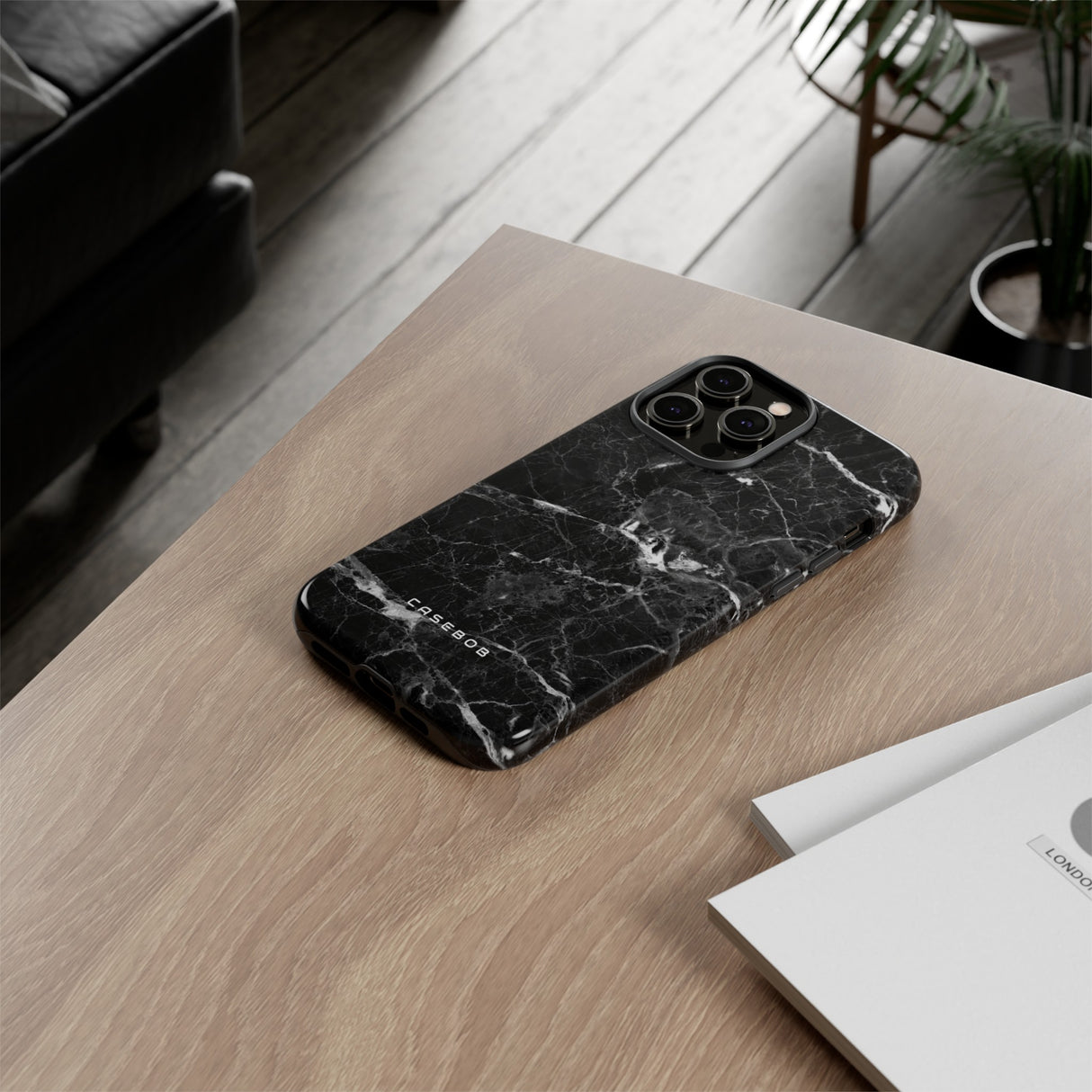 Black Marble - Protective Phone Case