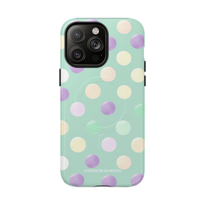 Pastel Polka Dots - Tough + MagSafe® iPhone 14 Phone Case