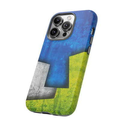 Blue Abstract Art - Protective Phone Case