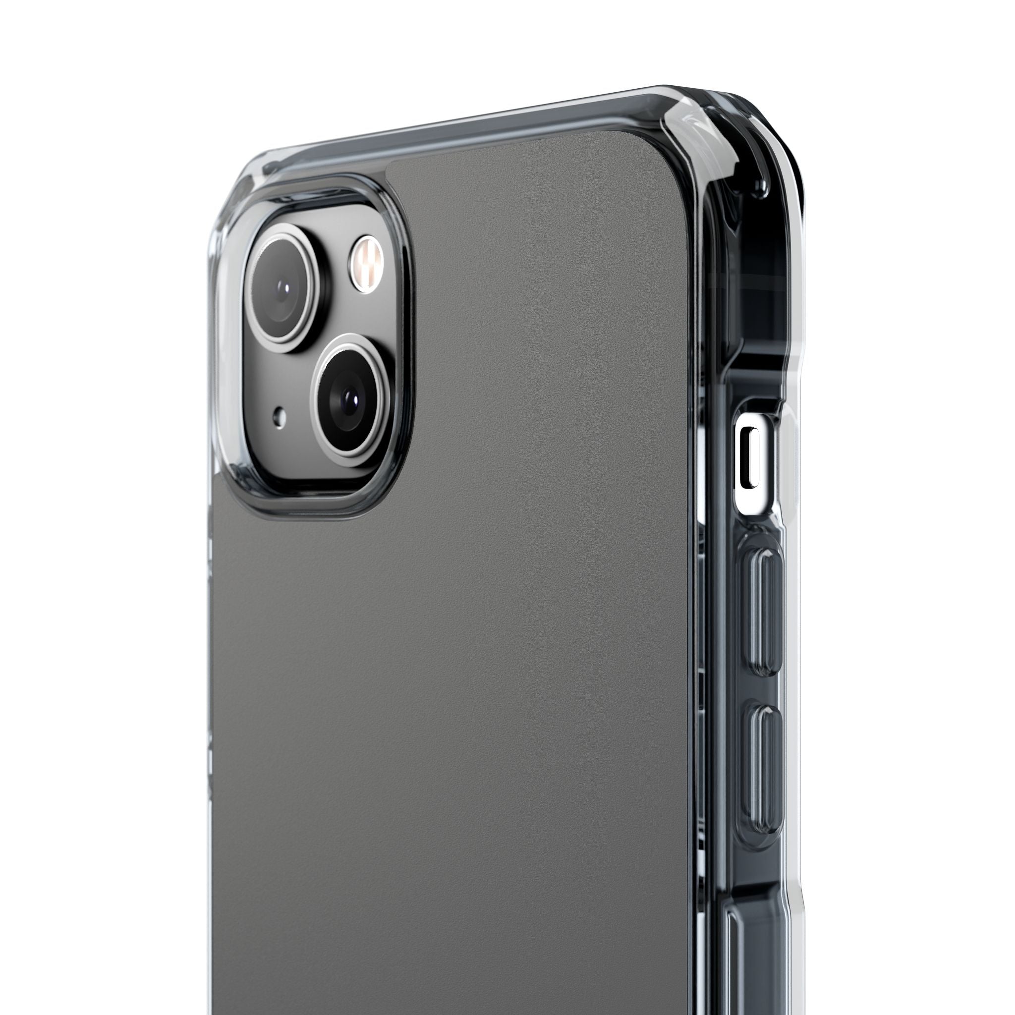 Granite Gray - Clear Impact Case for iPhone