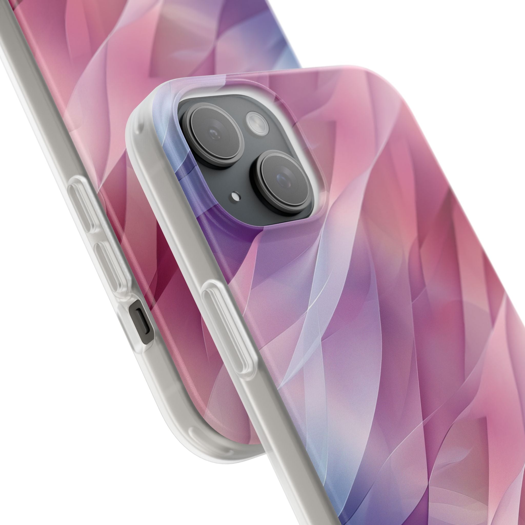 Pink Wave iPhone 15 Plus Case - Soft