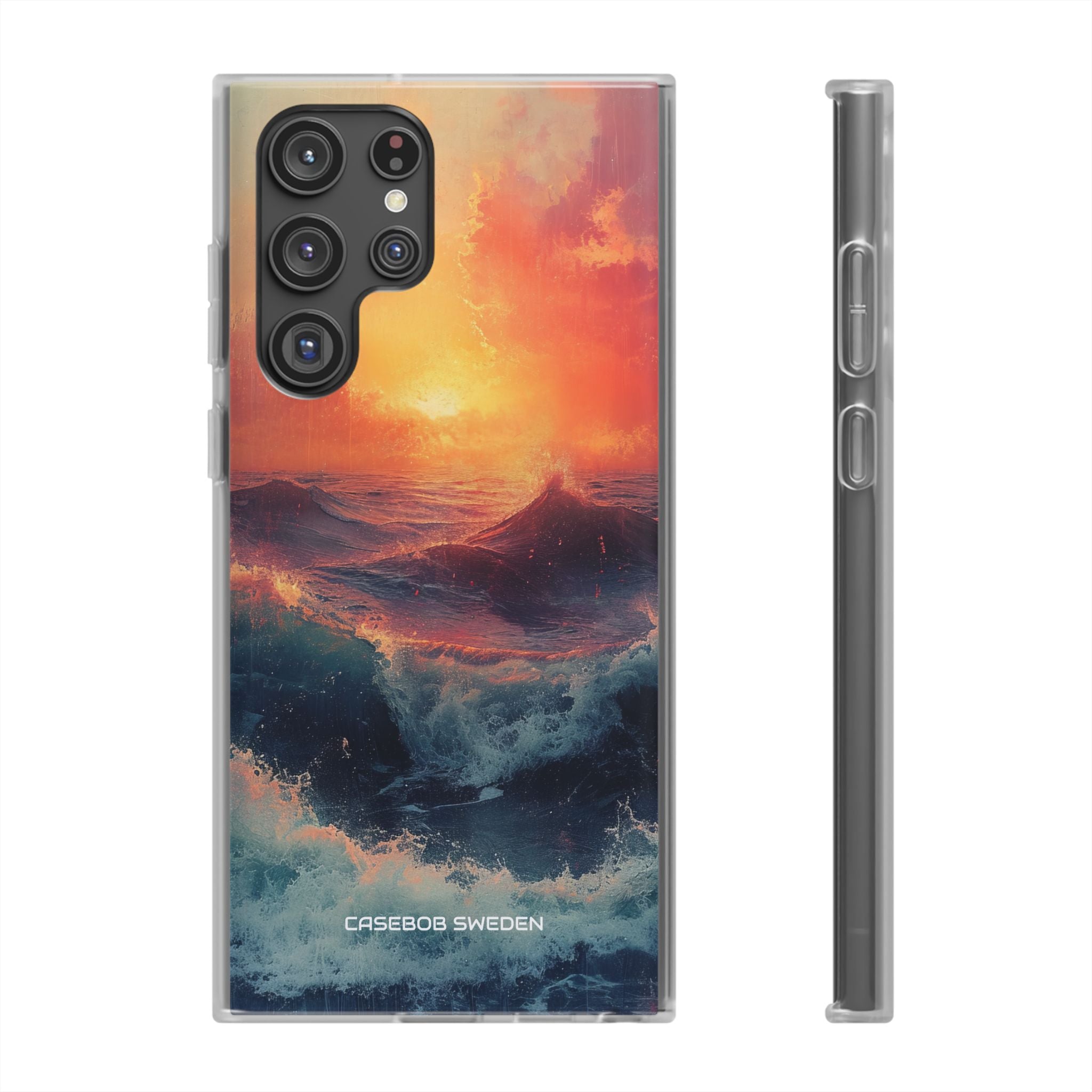 Ocean Sunset Waves - Flexi Samsung S22 Phone Case