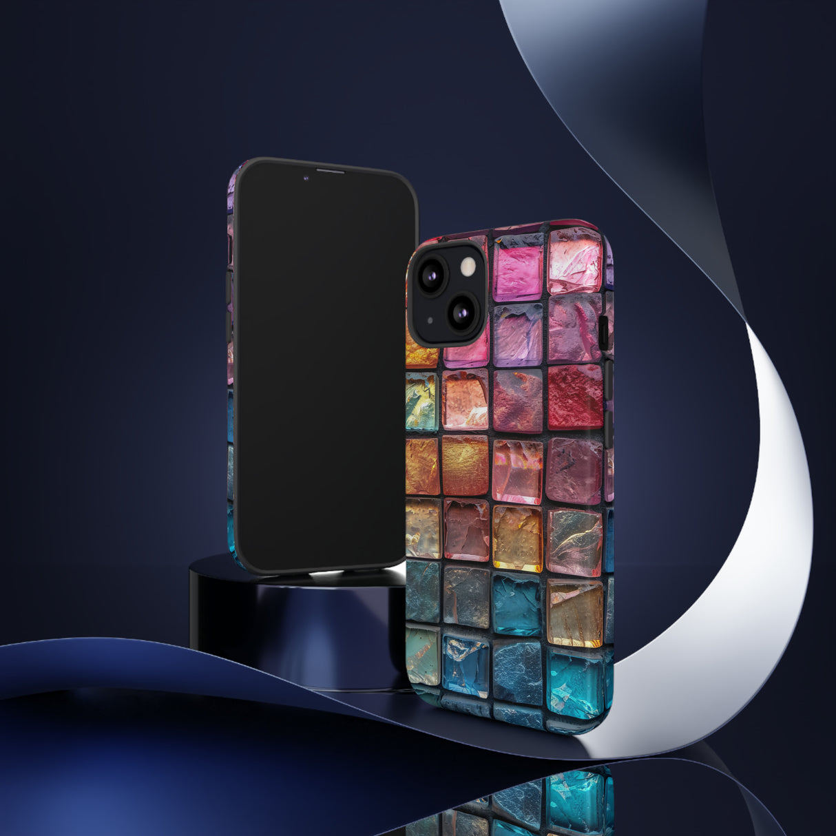 Pastell Mosaik Eleganz - Schutzhülle fürs Handy