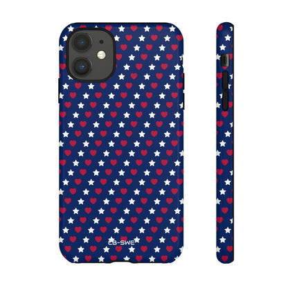 Stars Embrace Hearts - iPhone Case