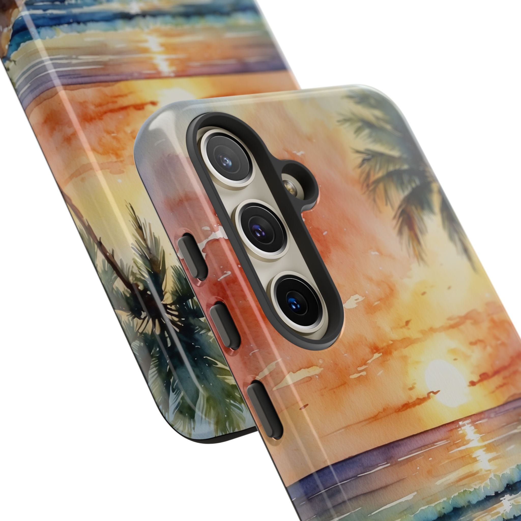 Sunset Palm Samsung S24 Case - Tough