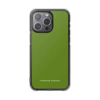 Olive Drab iPhone 15 - Clear Impact Phone Case