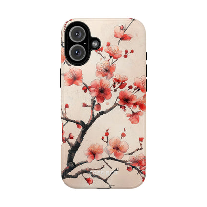 Cherry Blossom Whisper iPhone 16 Plus Case - Tough