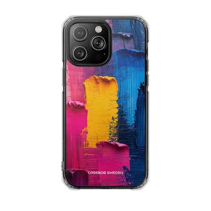 Bold Abstract Texture - Clear Impact iPhone 14 Phone Case