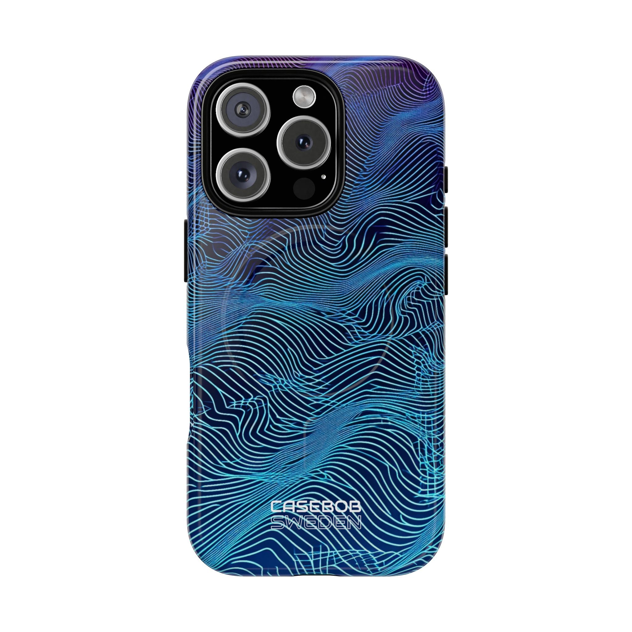 Neon Waves Flow iPhone 16 - Tough+