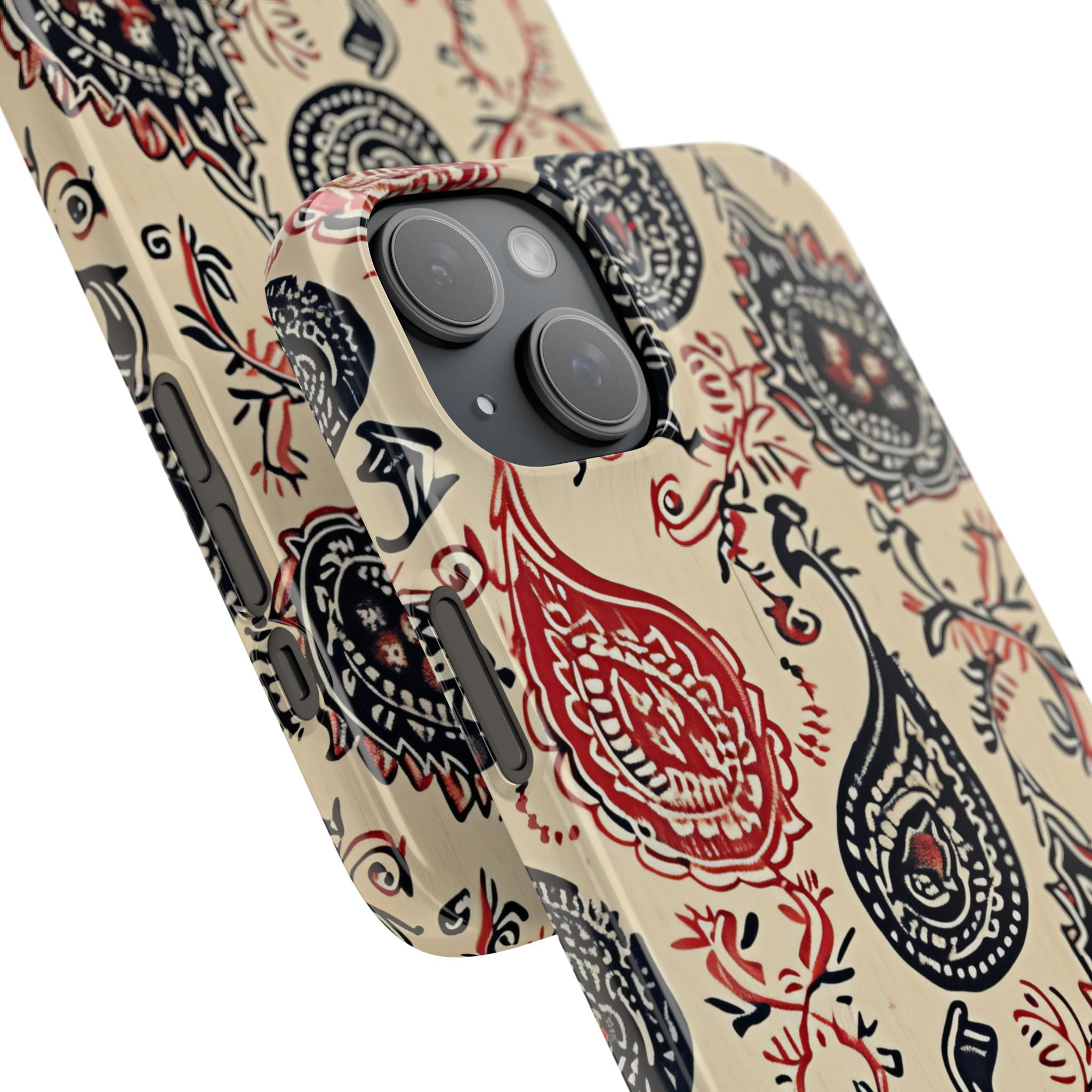 Vintage Paisley Elegance iPhone 15 - Slim Phone Case